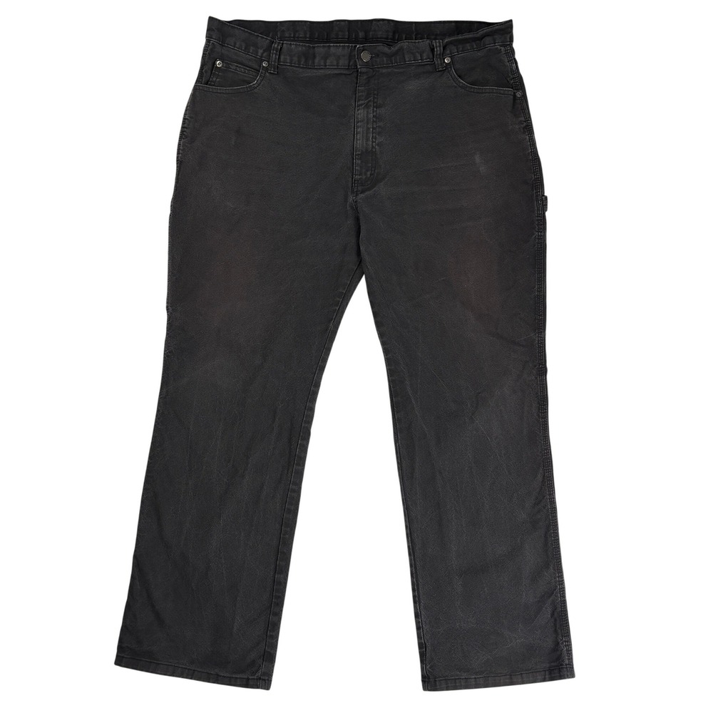 Dickies Men's Carpenter Work Pants 40x32 Black Cotton‎ Stretch Hammer Loop